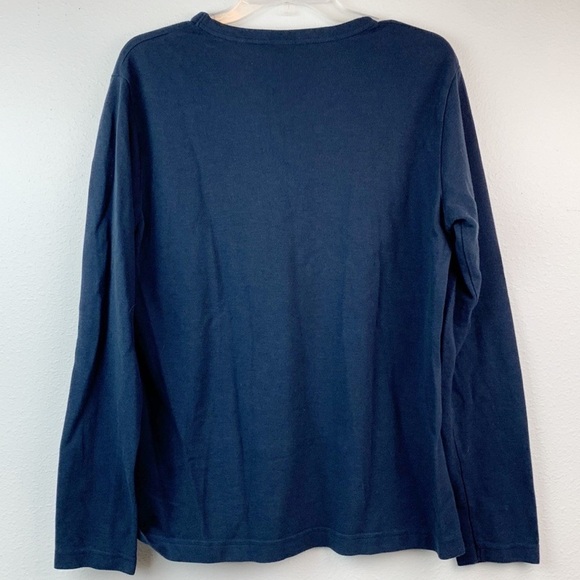 NNO7 Cliff: long sleeve t-shirt soft cotton lyocell A classic crew neck pull on - Picture 4 of 8